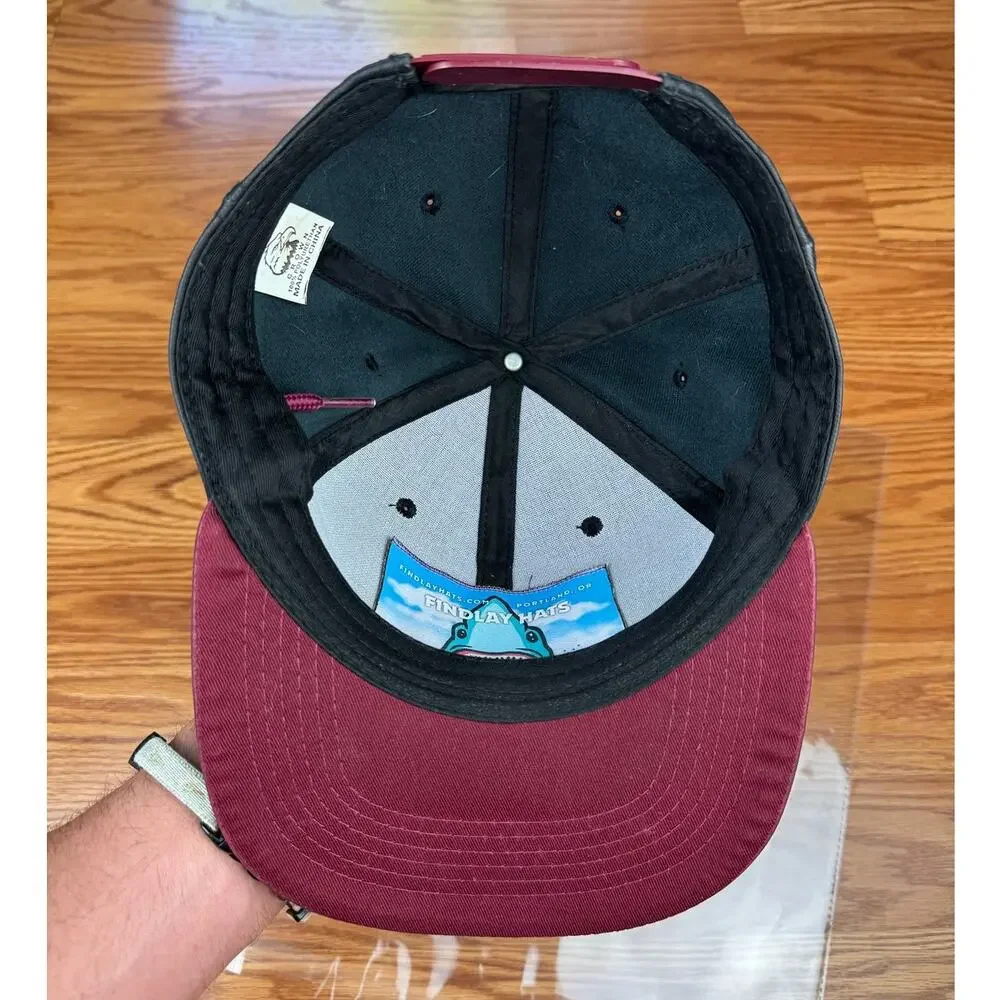 Findlay Force Roasting Marshmallows Smore'z Black and Maroon Snapback Hat